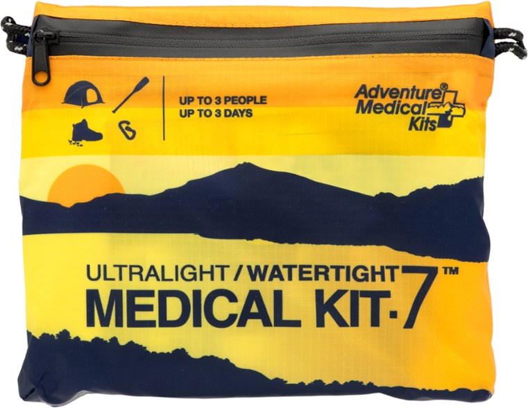 Ultimate Adventure First Aid Kit with waterproof design, perfect for outdoor sports.