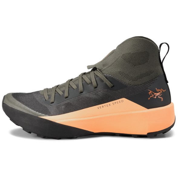 Angle view of Vertex Pro women's hiking shoes showcasing lightweight design.