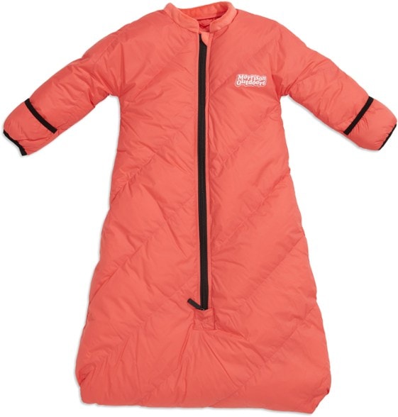 Morrison Outdoors Little Mo 20 down sleeping bag for infants, perfect for camping trips.