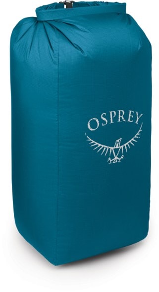 Osprey Ultralight Waterproof Pack Liner showcased in a large backpack, emphasizing its fit and functionality.