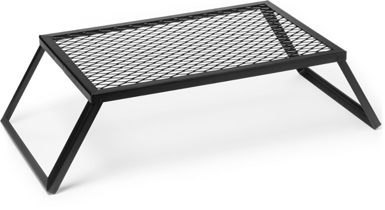 Ultimate heavy duty camp grill showcasing its large grilling surface