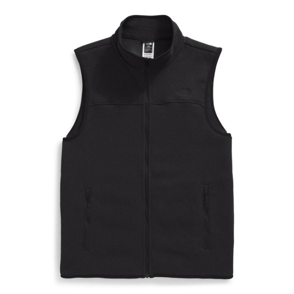 Men's fleece vest showing front view, perfect for hiking in chilly weather.