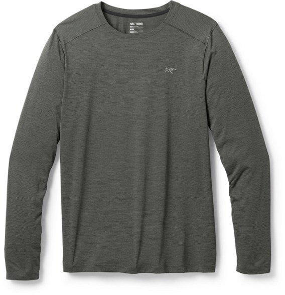 Front view of the Cormac Performance Long Sleeve Shirt for Men, showcasing its breathable fabric and sun protection features.
