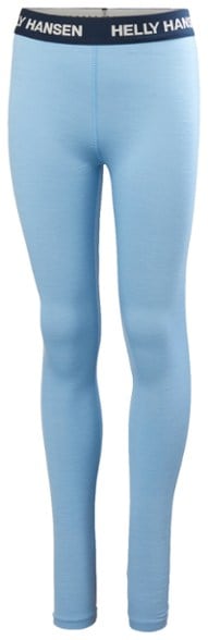 Kids wearing cozy merino wool thermal base layer set outdoors, enjoying winter activities.