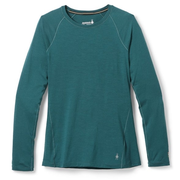 Close-up of the Ultimate Women's Merino Long Sleeve Base Layer Top showcasing its soft fabric and stitching.