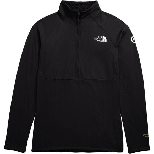 Front view of Women's Summit Series FUTUREFLEECE LT Half-Zip Pullover showcasing its lightweight design.