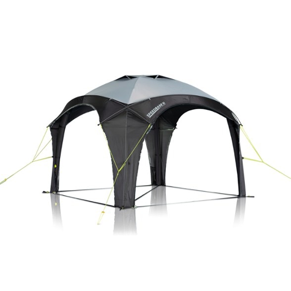 Zempire Speedbase 2 Inflatable Air Shelter with family enjoying the outdoors.
