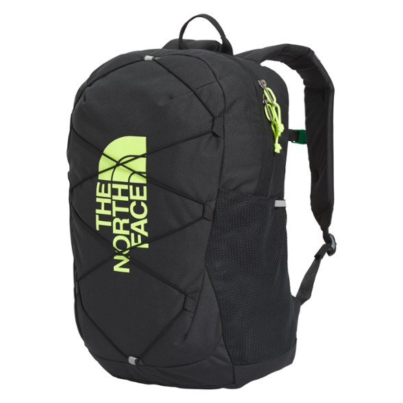 Front view of Adventure Buddy Kids' Backpack displaying its vibrant design and bungee system.