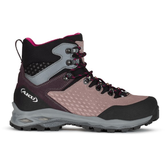 Alterra II GTX Women's Hiking Boots showcasing waterproof features in rugged terrain.