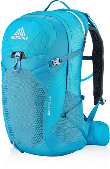 Front view of the Juno 30 H2O Plus Size Hiking Backpack with hydration reservoir.