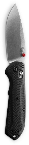 Close-up view of the Benchmade 560-03 Freek Carbon Fiber Tactical Knife showcasing the blade and handle design.