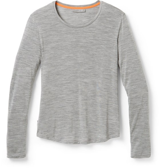 Front view of the EcoSphere Merino Wool Hiking T-Shirt for Women, ideal for hiking.