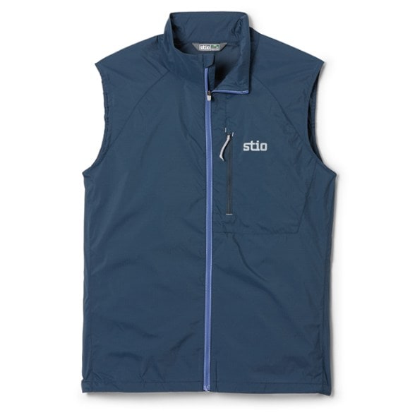 Front view of the UltraLite Wind & Rain Vest, showcasing its lightweight design.