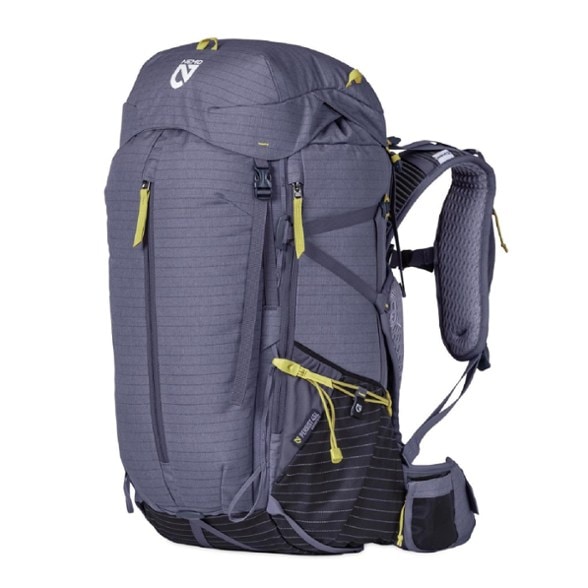 Front view of NEMO Women's Persist 45L Adventure Pack in outdoor setting.